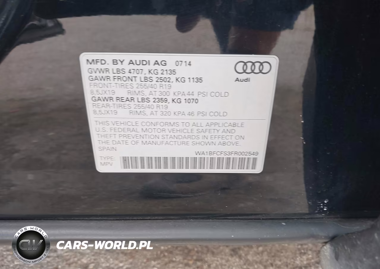 2015 Audi Q3 2.0T Premium Plus VIN:WA1BFCFS3FR002549 - 9