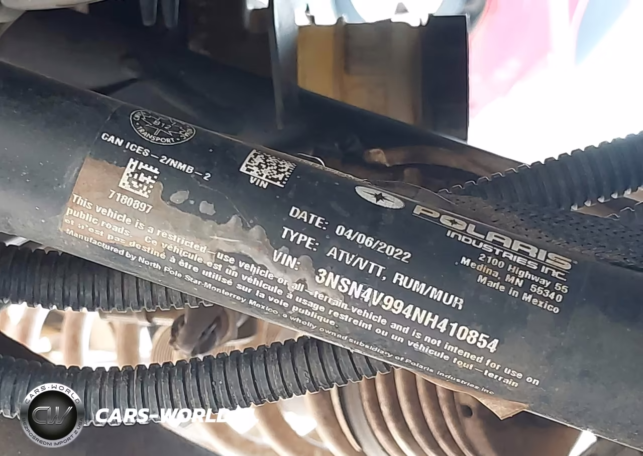 2022 Polaris Rzr Xp 4 1000 Premium VIN:3NSN4V994NH410854 - 10