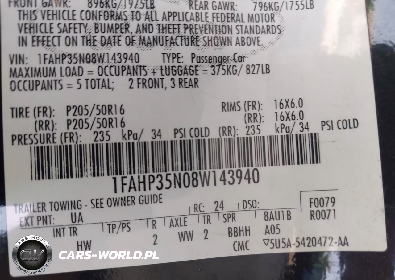 2008 Ford Focus Se-Ses VIN:1FAHP35N08W143940 - 9