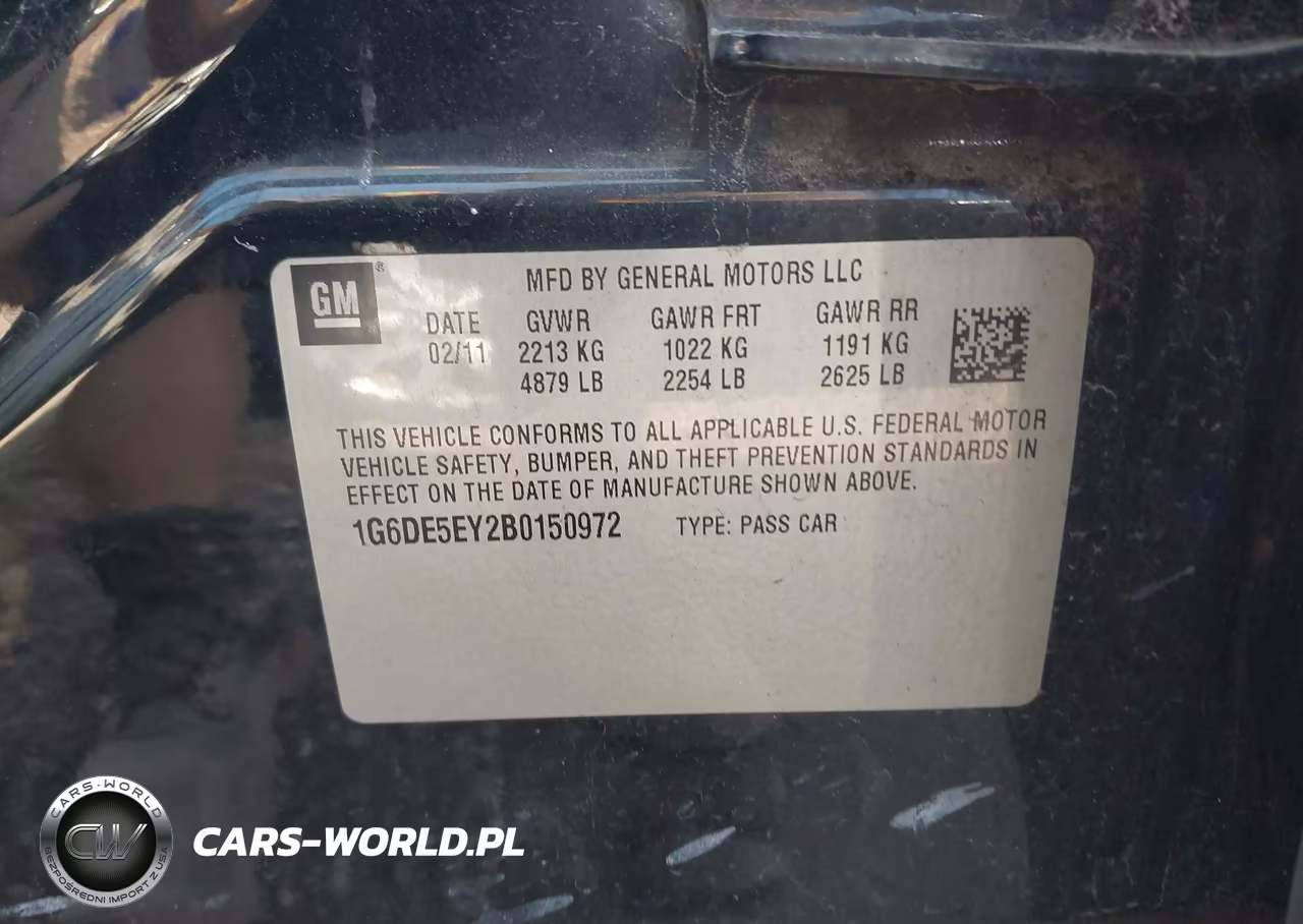 2011 Cadillac Cts Luxury VIN:1G6DE5EY2B0150972 - 9