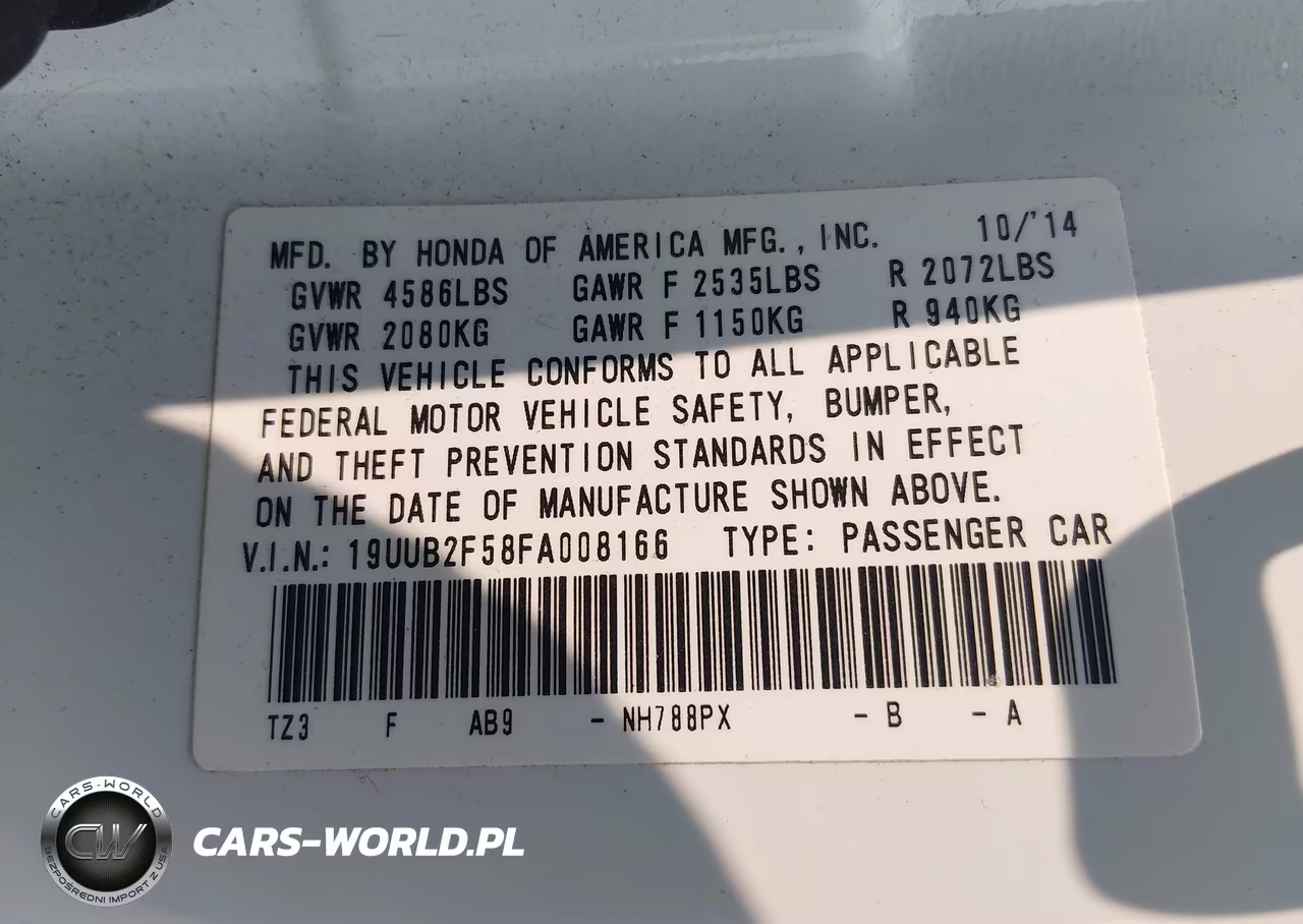 2015 Acura Tlx V6 Tech VIN:19UUB2F58FA008166 - 9