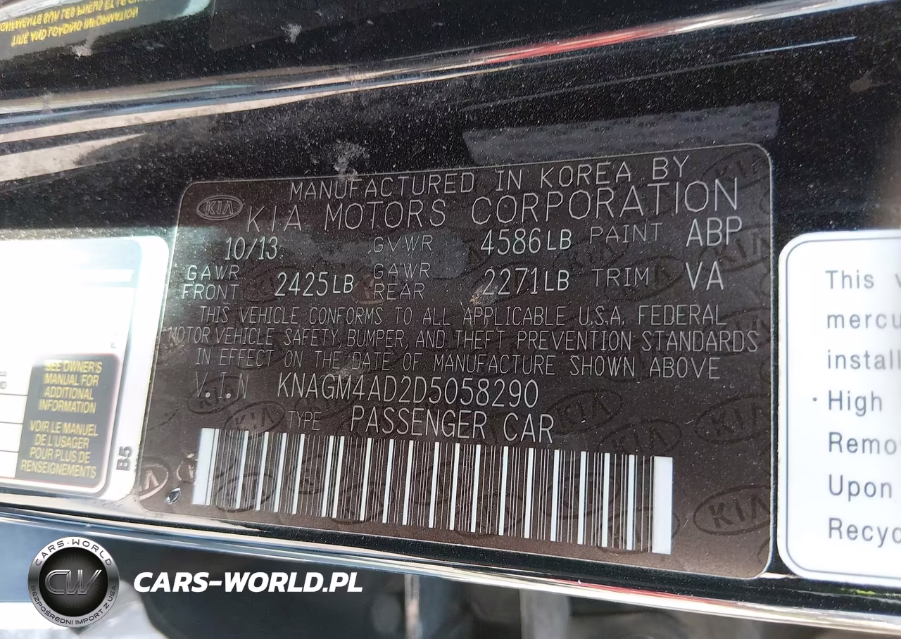 2013 Kia Optima Hybrid Ex VIN:KNAGM4AD2D5058290 - 9
