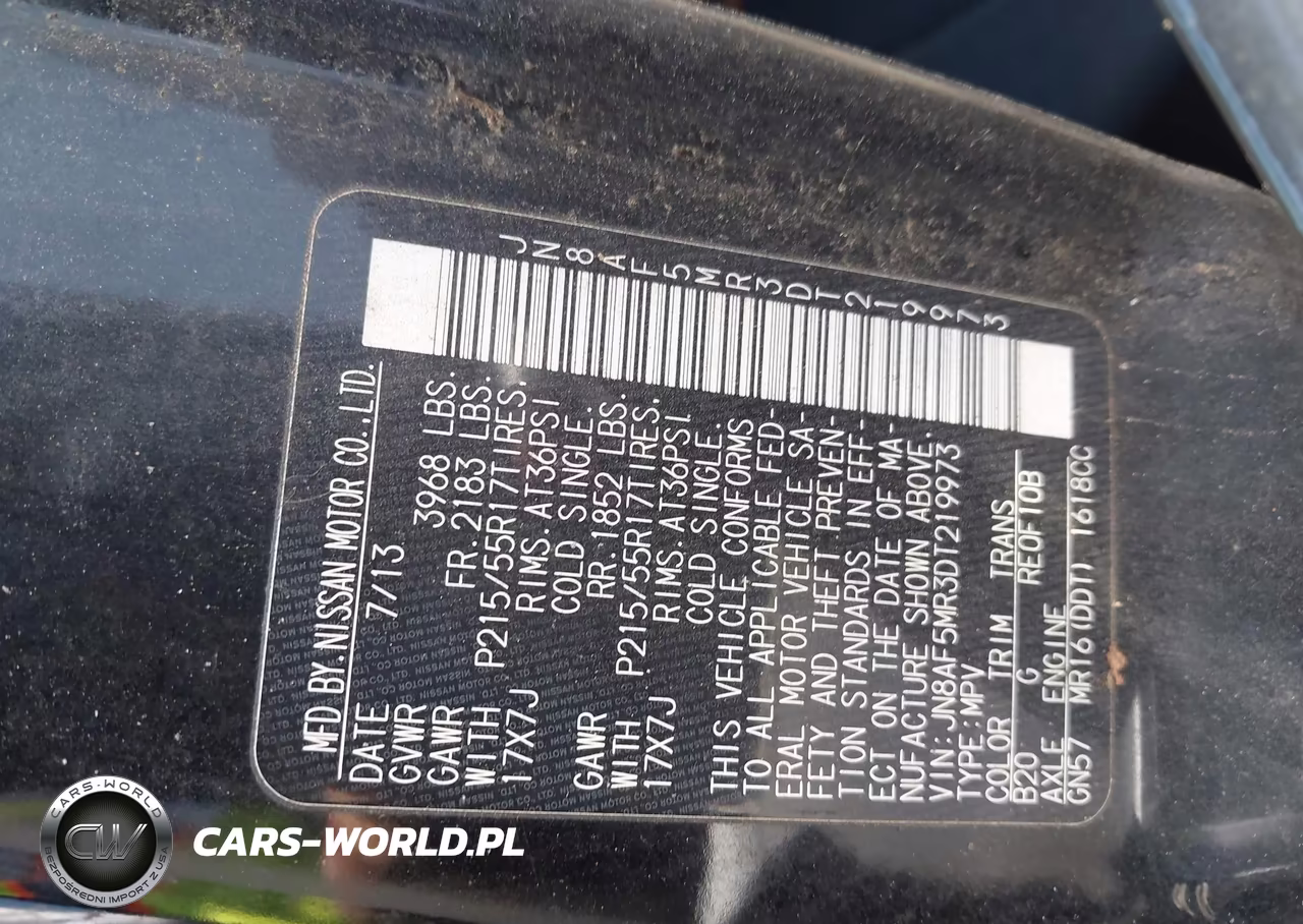 2013 Nissan Juke Sv VIN:JN8AF5MR3DT219973 - 9