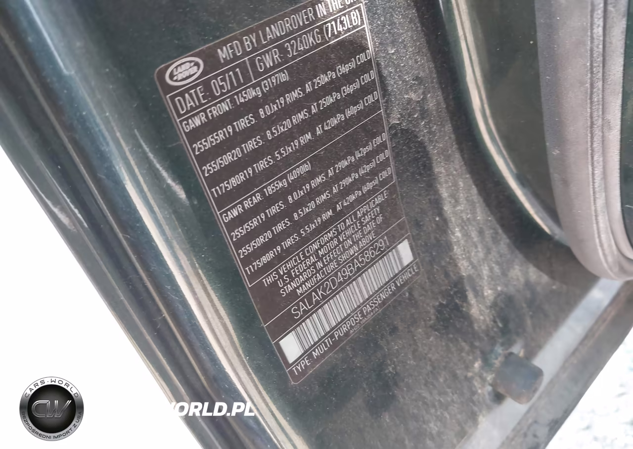 2011 Land Rover Lr4 VIN:SALAK2D49BA586291 - 9