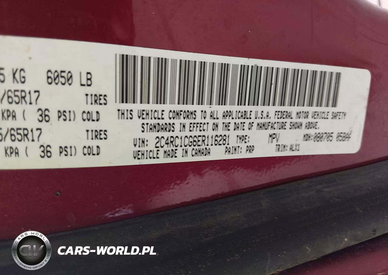 2014 Chrysler Town & Country Touring-L VIN:2C4RC1CG6ER116281 - 9