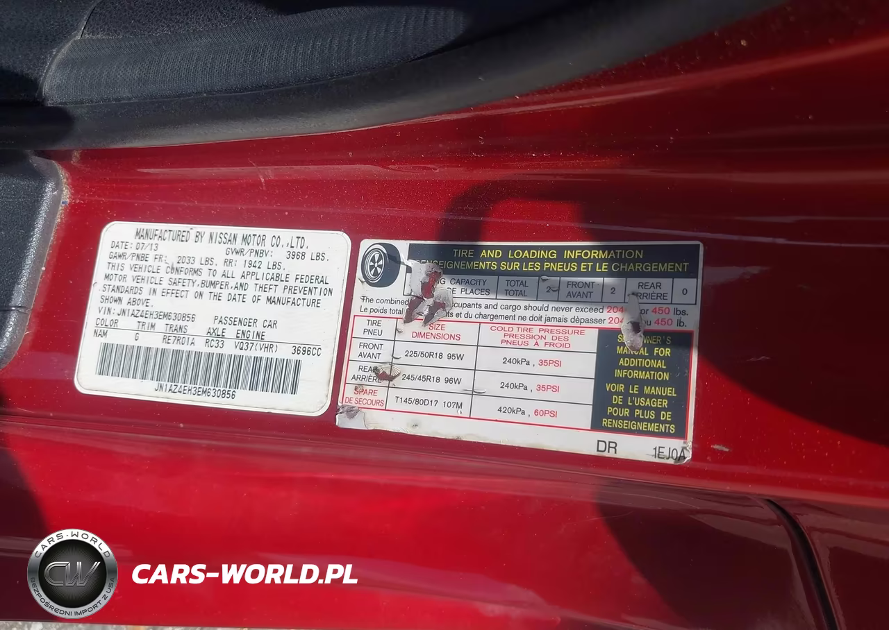 2014 Nissan 370Z Touring VIN:JN1AZ4EH3EM630856 - 9