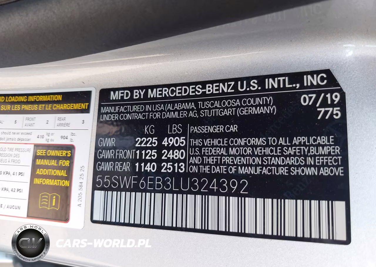 2020 Mercedes-Benz Amg C 43 4Matic VIN:55SWF6EB3LU324392 - 9