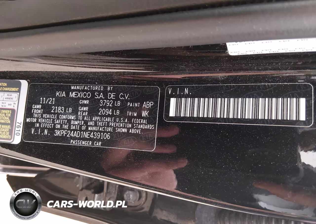 2022 Kia Forte Lxs VIN:3KPF24AD1NE439106 - 9