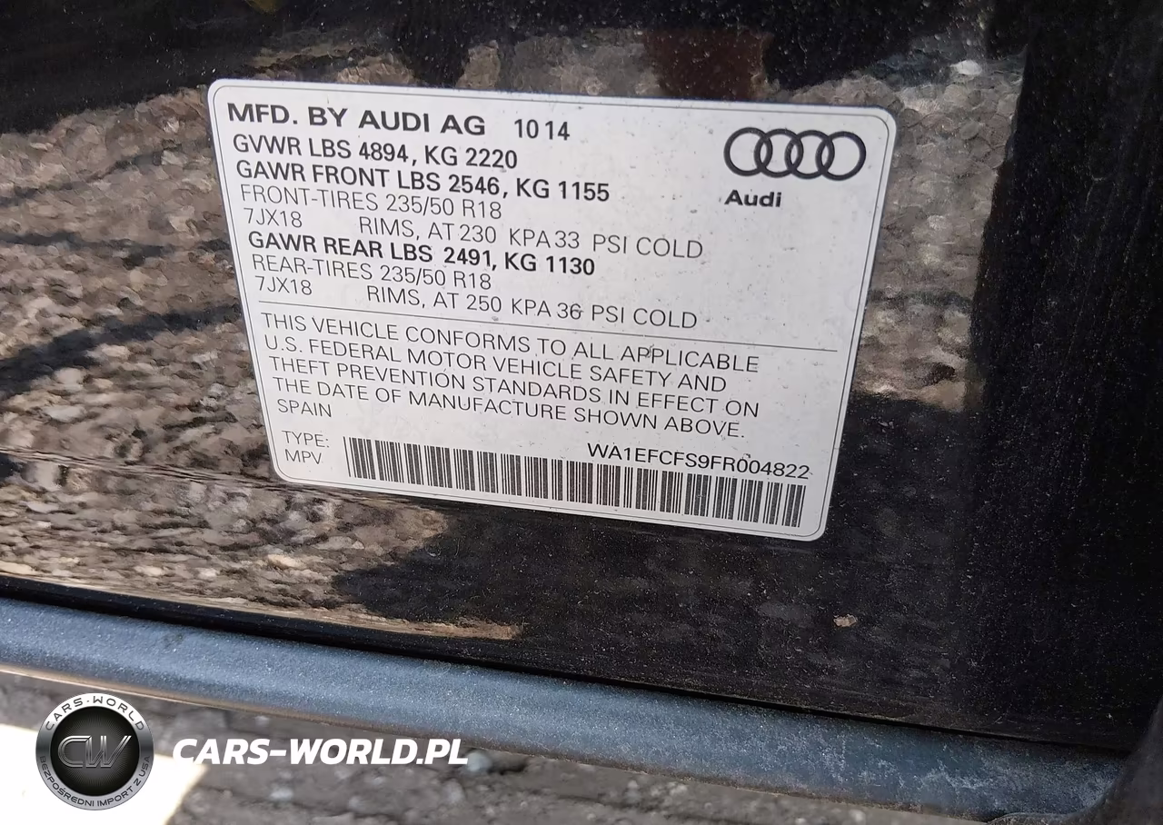 2015 Audi Q3 2.0T Premium Plus VIN:WA1EFCFS9FR004822 - 9