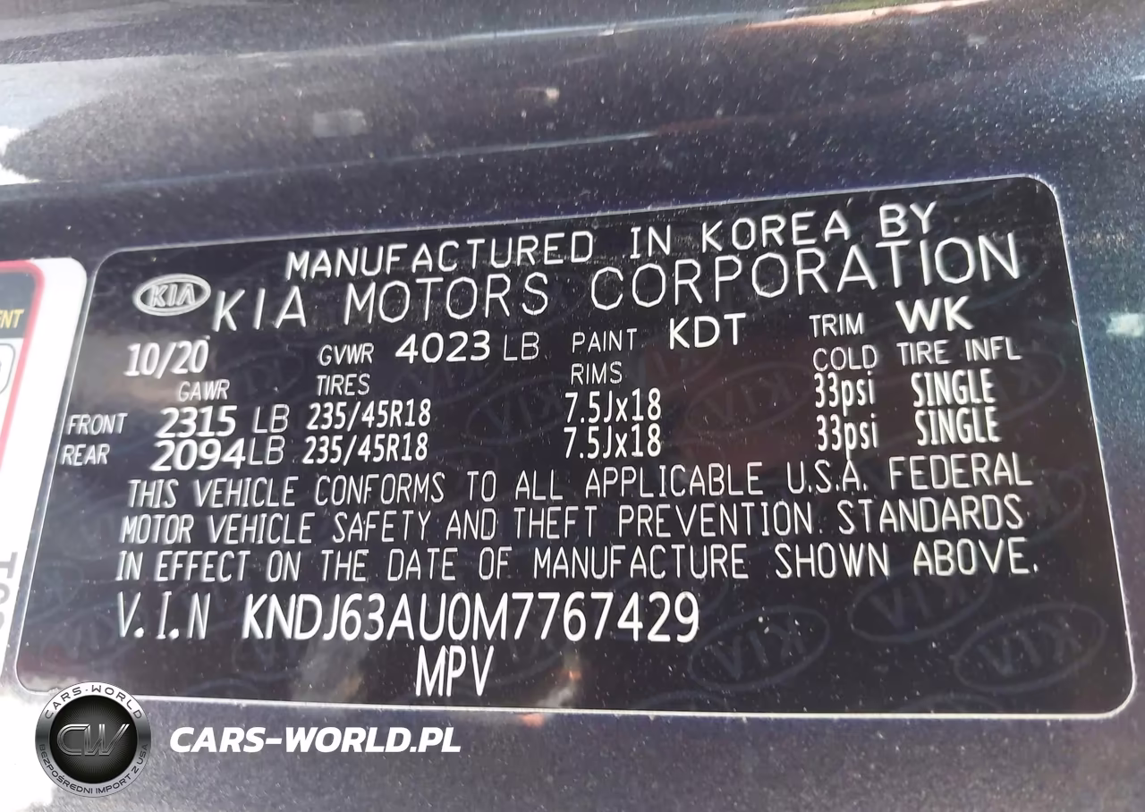 2021 Kia Soul Gt-Line VIN:KNDJ63AU0M7767429 - 9