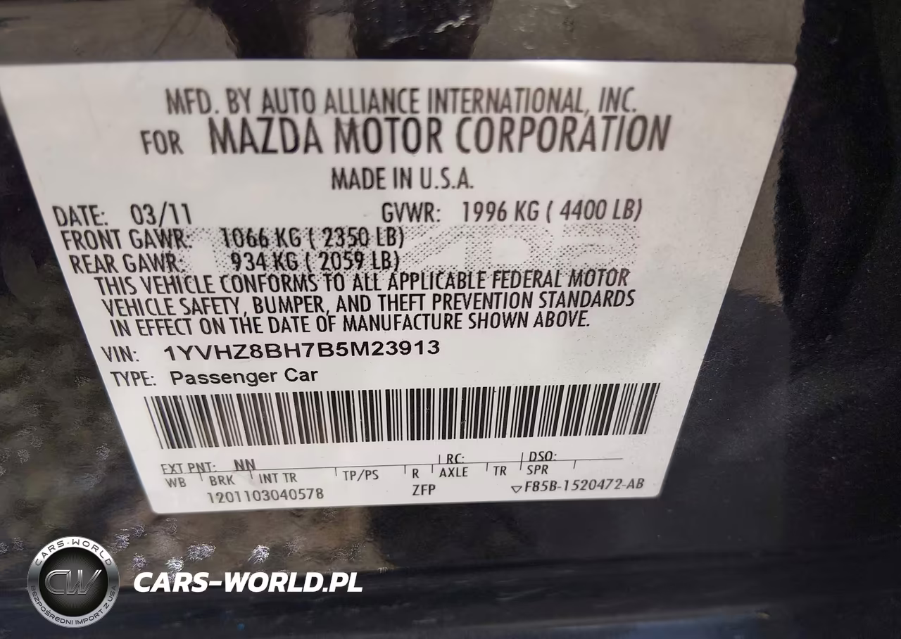 2011 Mazda Mazda6 I Sport VIN:1YVHZ8BH7B5M23913 - 9