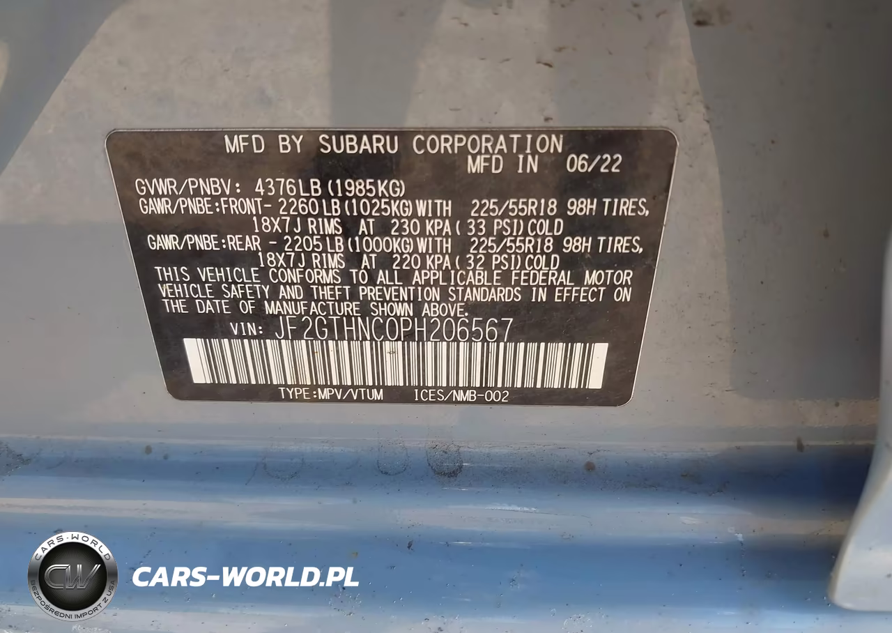 2023 Subaru Crosstrek Limited VIN:JF2GTHNC0PH206567 - 9