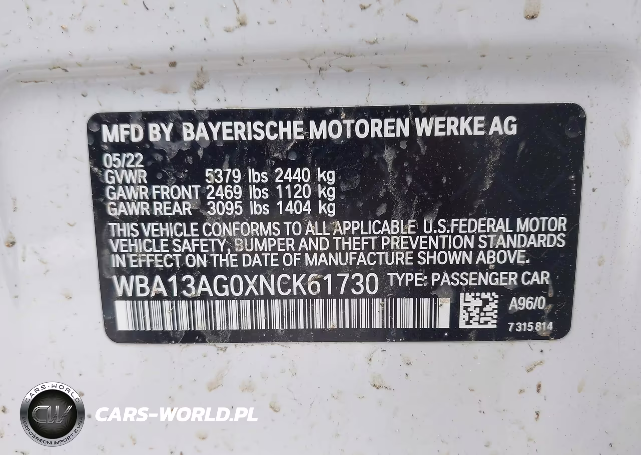 2022 BMW 530E VIN:WBA13AG0XNCK61730 - 9