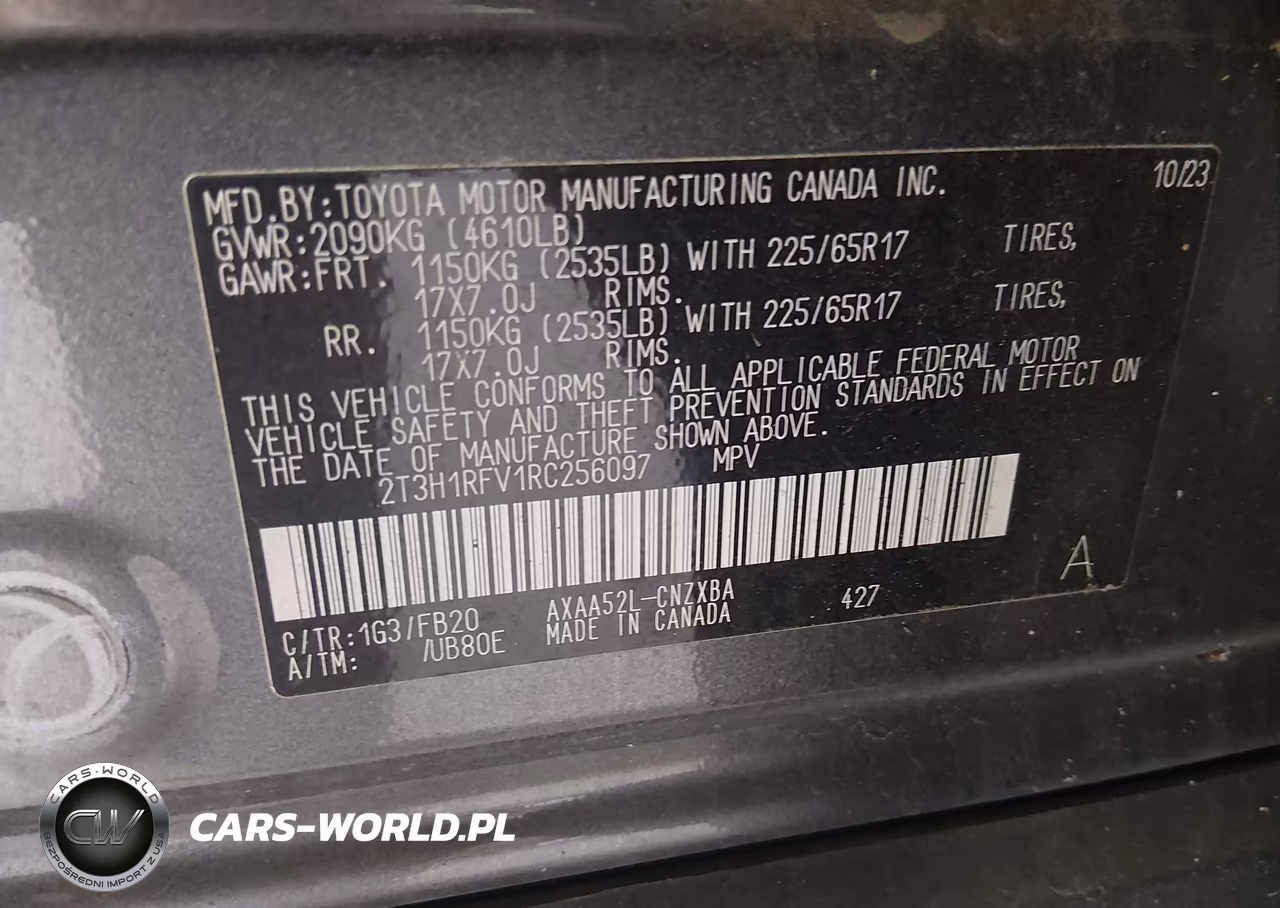 2024 Toyota Rav4 Le VIN:2T3H1RFV1RC256097 - 9