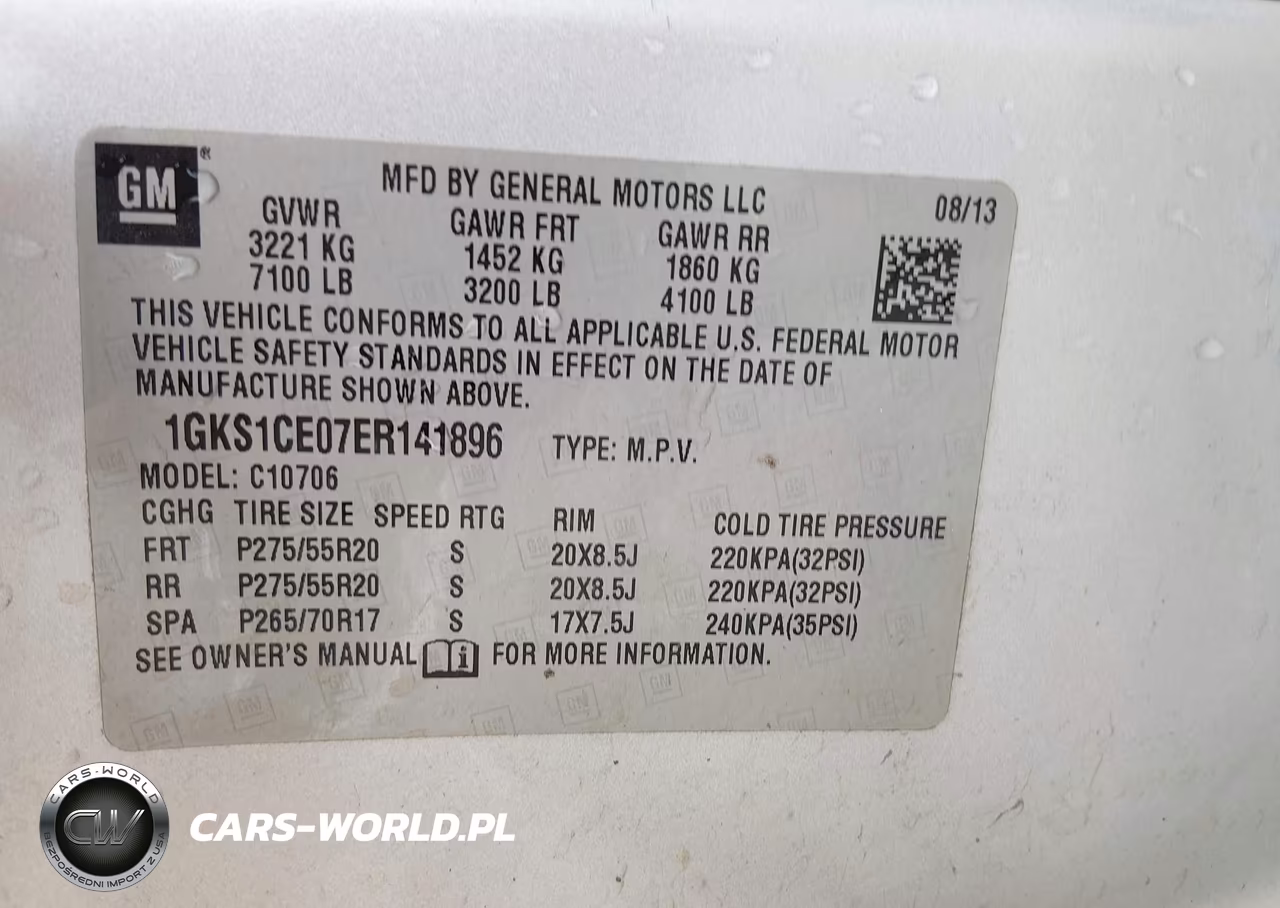 2014 GMC Yukon Slt VIN:1GKS1CE07ER141896 - 9