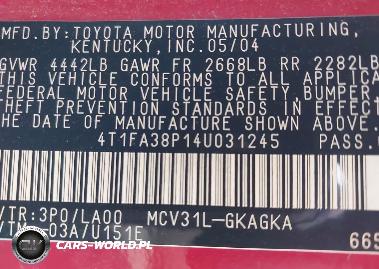 2004 Toyota Camry Solara Sle VIN:4T1FA38P14U031245 - 9