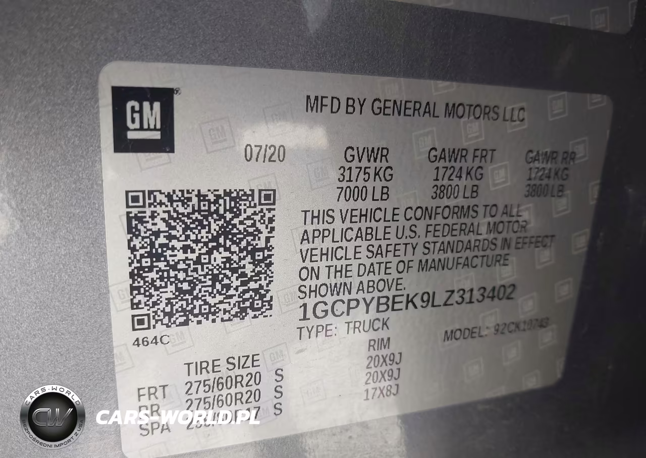 2020 Chevrolet Silverado 1500 4Wd Standard Bed Custom VIN:1GCPYBEK9LZ313402 - 9