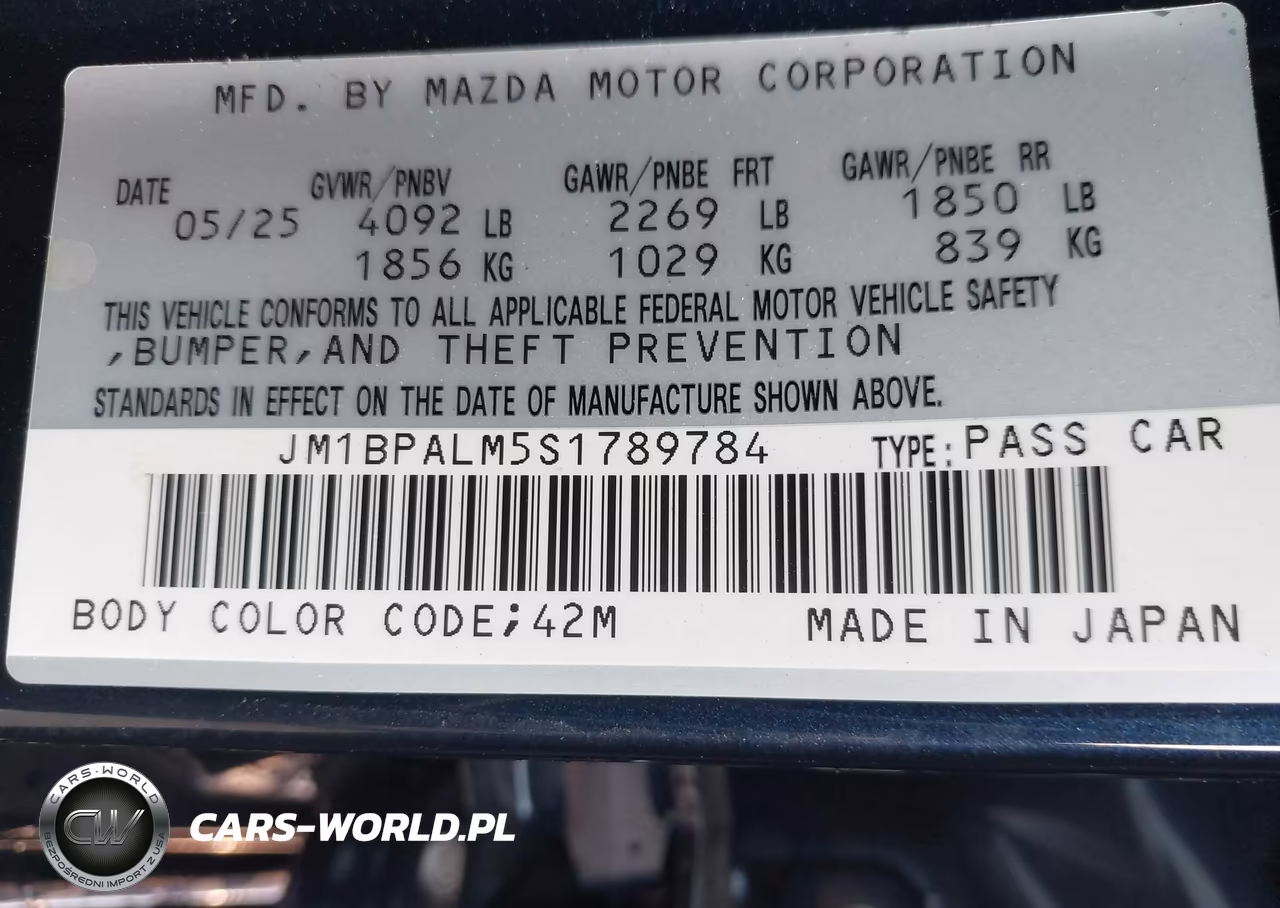 2025 Mazda Mazda3 2.5 S Preferred VIN:JM1BPALM5S1789784 - 9