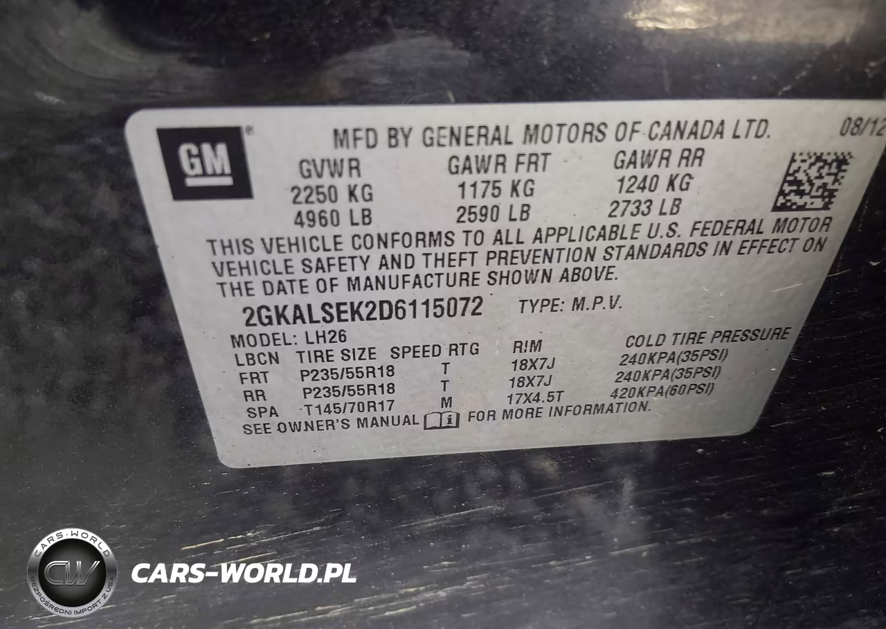 2013 GMC Terrain Sle-2 VIN:2GKALSEK2D6115072 - 9