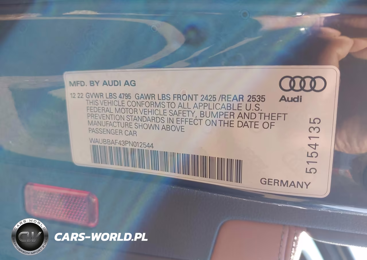 2023 Audi A4 Premium Plus 40 Tfsi Quattro S Tronic VIN:WAUBBAF43PN012544 - 9