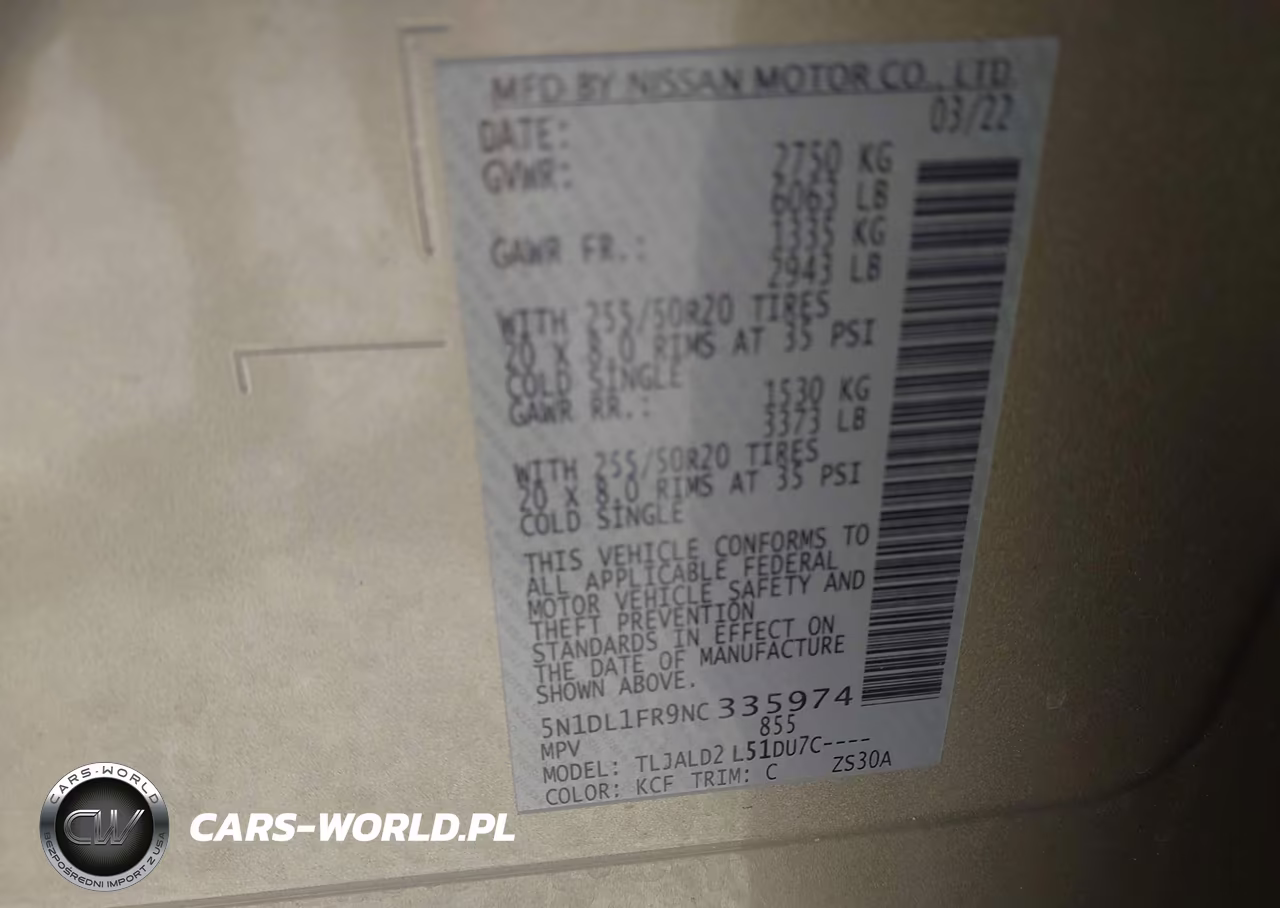 2022 Infiniti Qx60 Luxe VIN:5N1DL1FR9NC335974 - 9