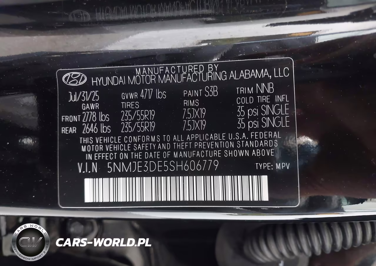 2025 Hyundai Tucson Limited VIN:5NMJE3DE5SH606779 - 9