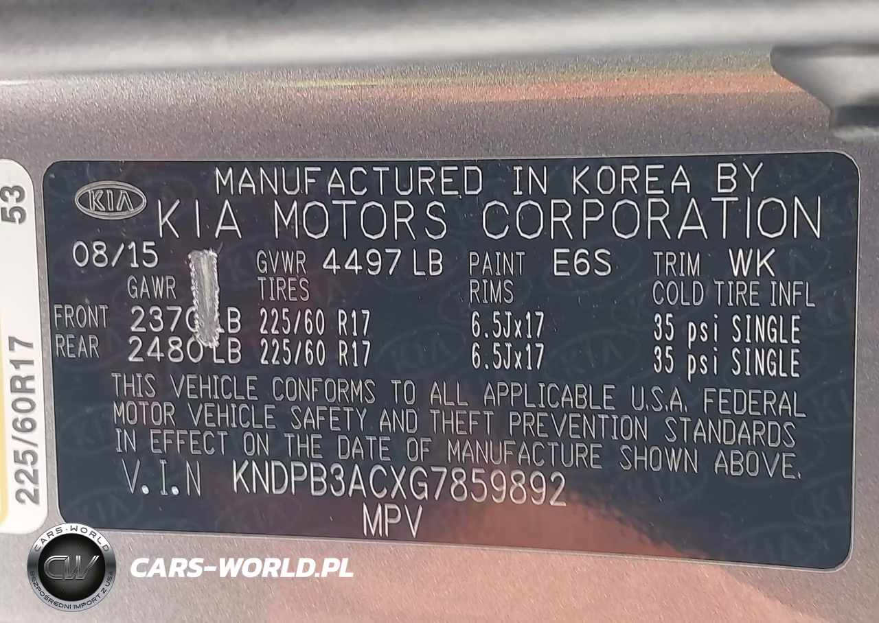 2016 Kia Sportage Lx VIN:KNDPB3ACXG7859892 - 9