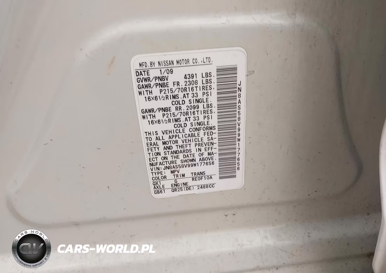 2009 Nissan Rogue S VIN:JN8AS58V99W177656 - 9
