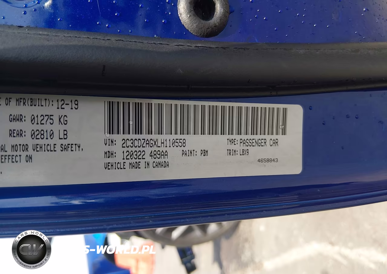 2020 Dodge Challenger Sxt VIN:2C3CDZAGXLH110558 - 9