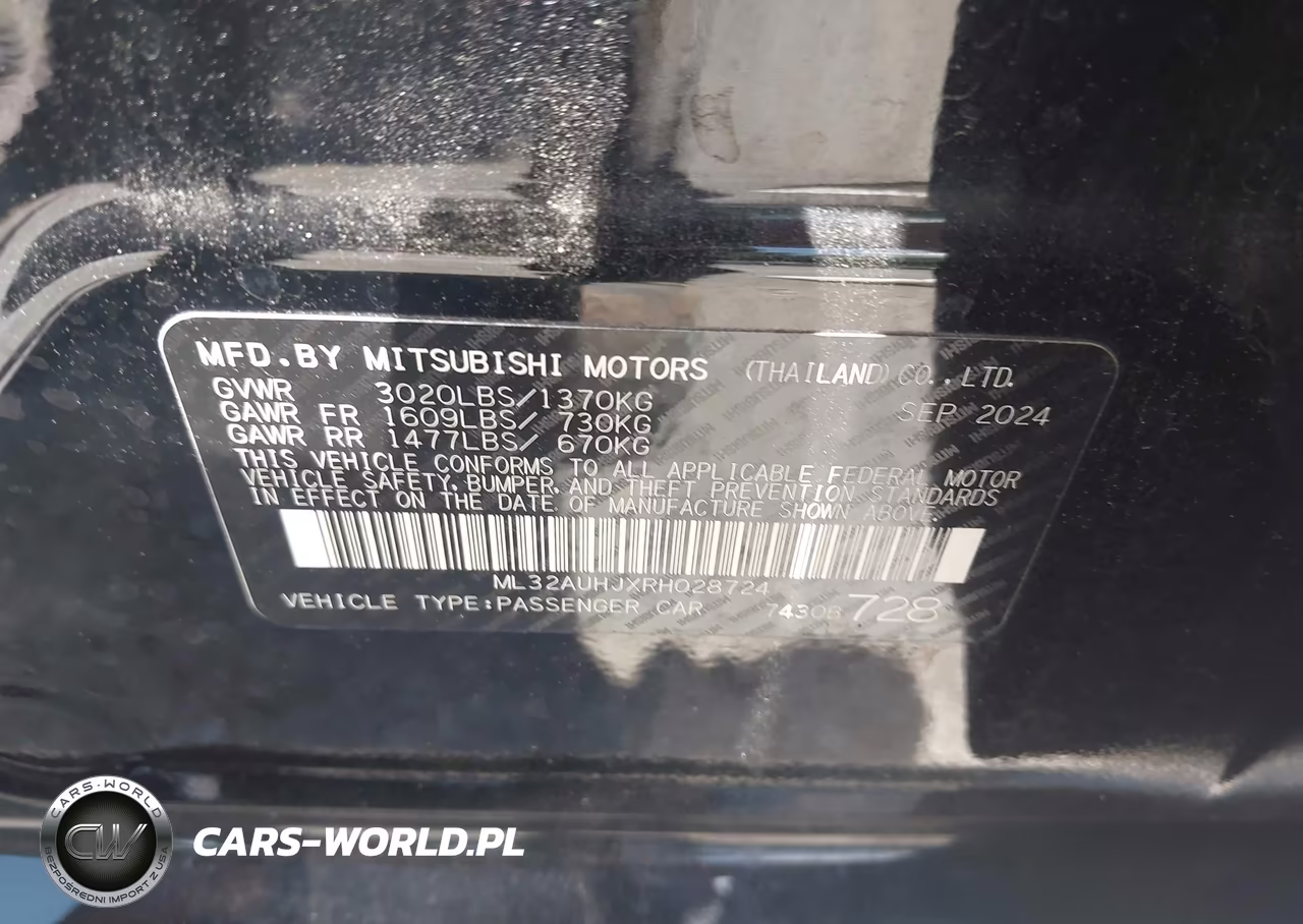 2024 Mitsubishi Mirage Es-Le VIN:ML32AUHJXRH028724 - 9