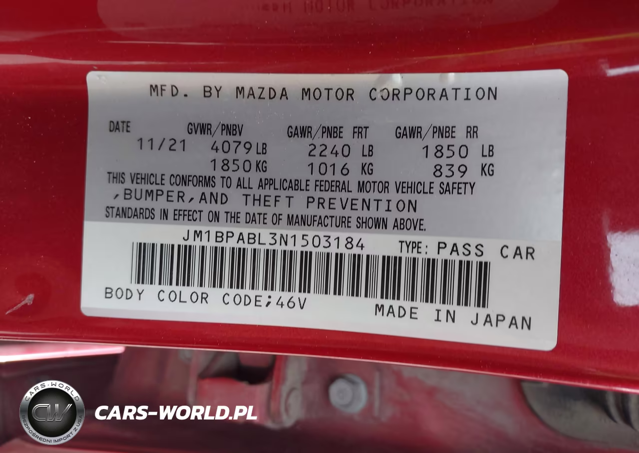 2022 Mazda Mazda3 Select VIN:JM1BPABL3N1503184 - 9