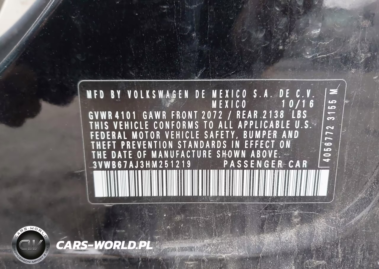 2017 Volkswagen Jetta 1.4T Se VIN:3VWB67AJ3HM251219 - 9
