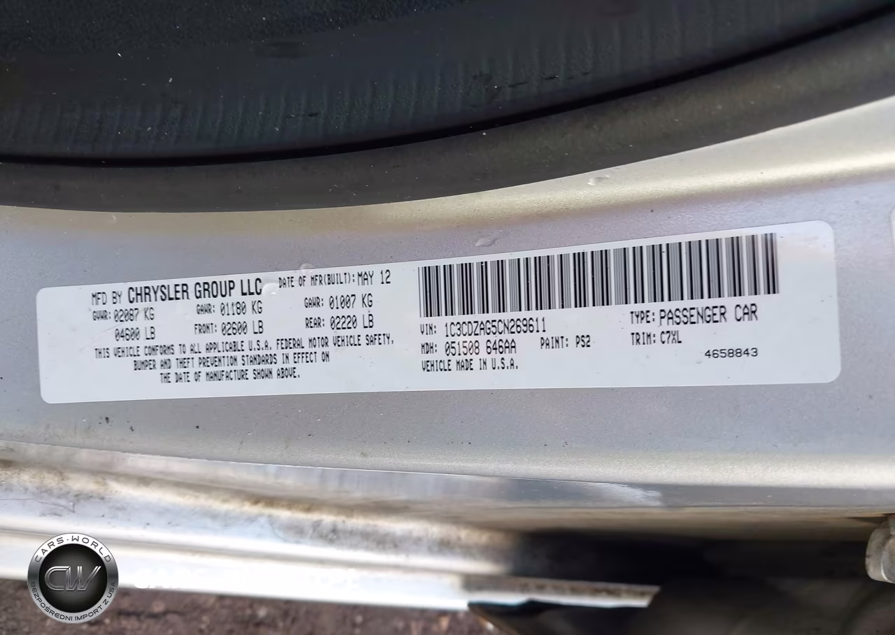 2012 Dodge Avenger Se VIN:1C3CDZAG5CN269611 - 9