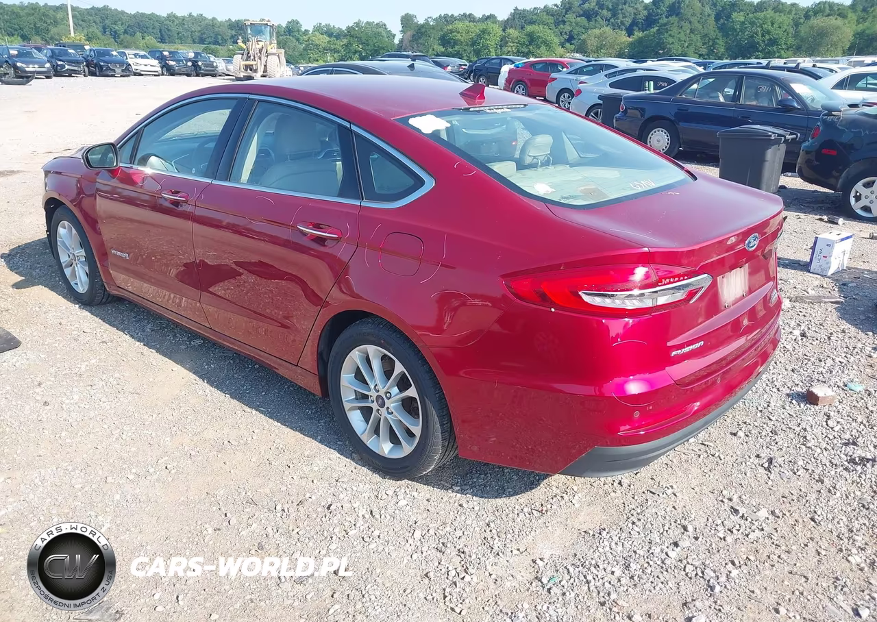 2019 Ford Fusion Hybrid Sel VIN:3FA6P0MU6KR123670 - 3