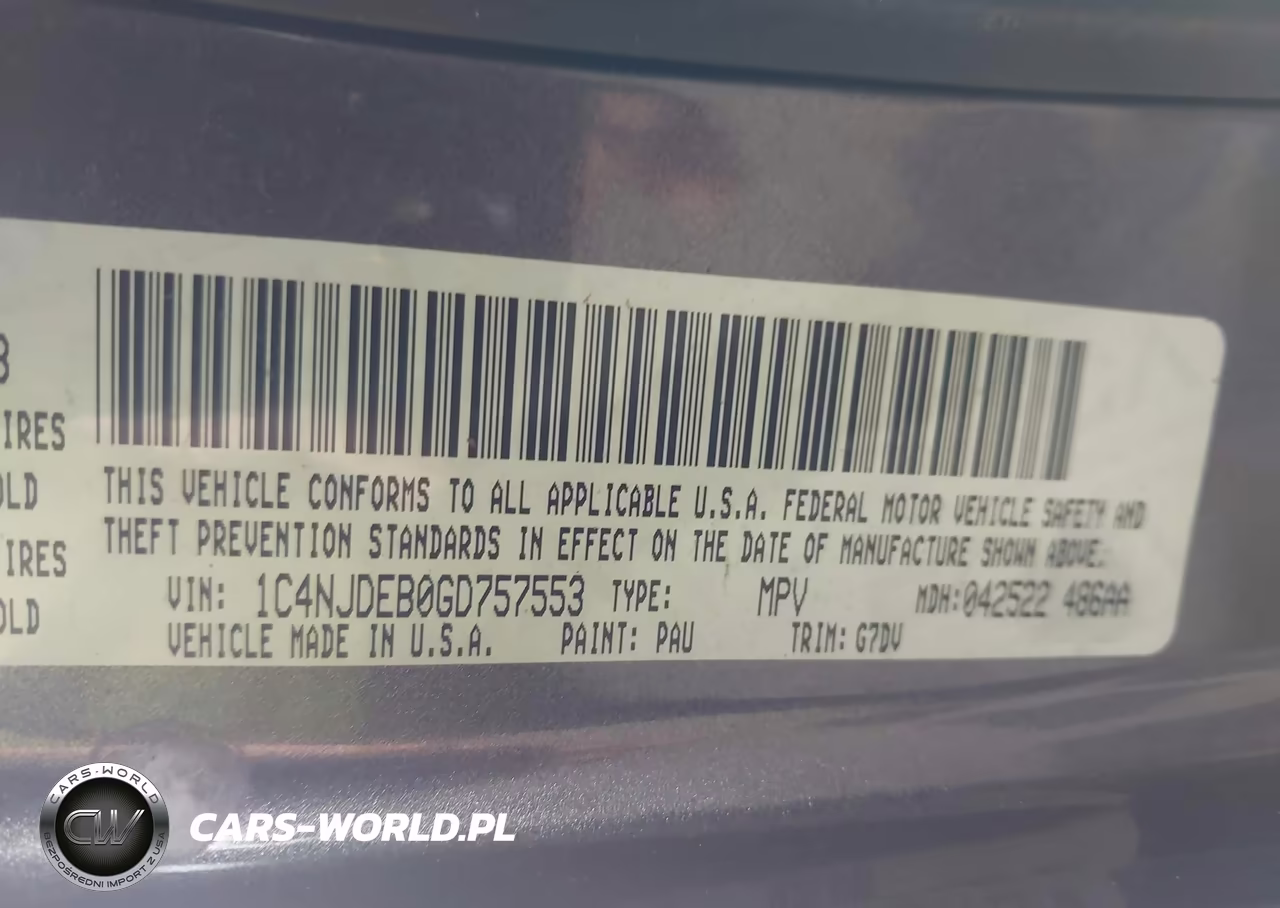 2016 Jeep Compass Latitude VIN:1C4NJDEB0GD757553 - 9
