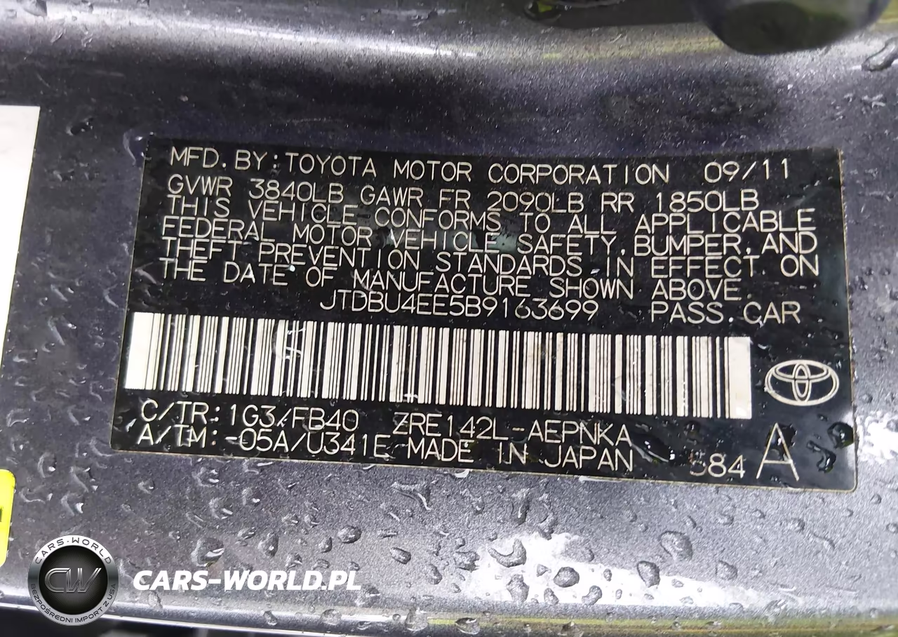 2011 Toyota Corolla Le VIN:JTDBU4EE5B9163699 - 9