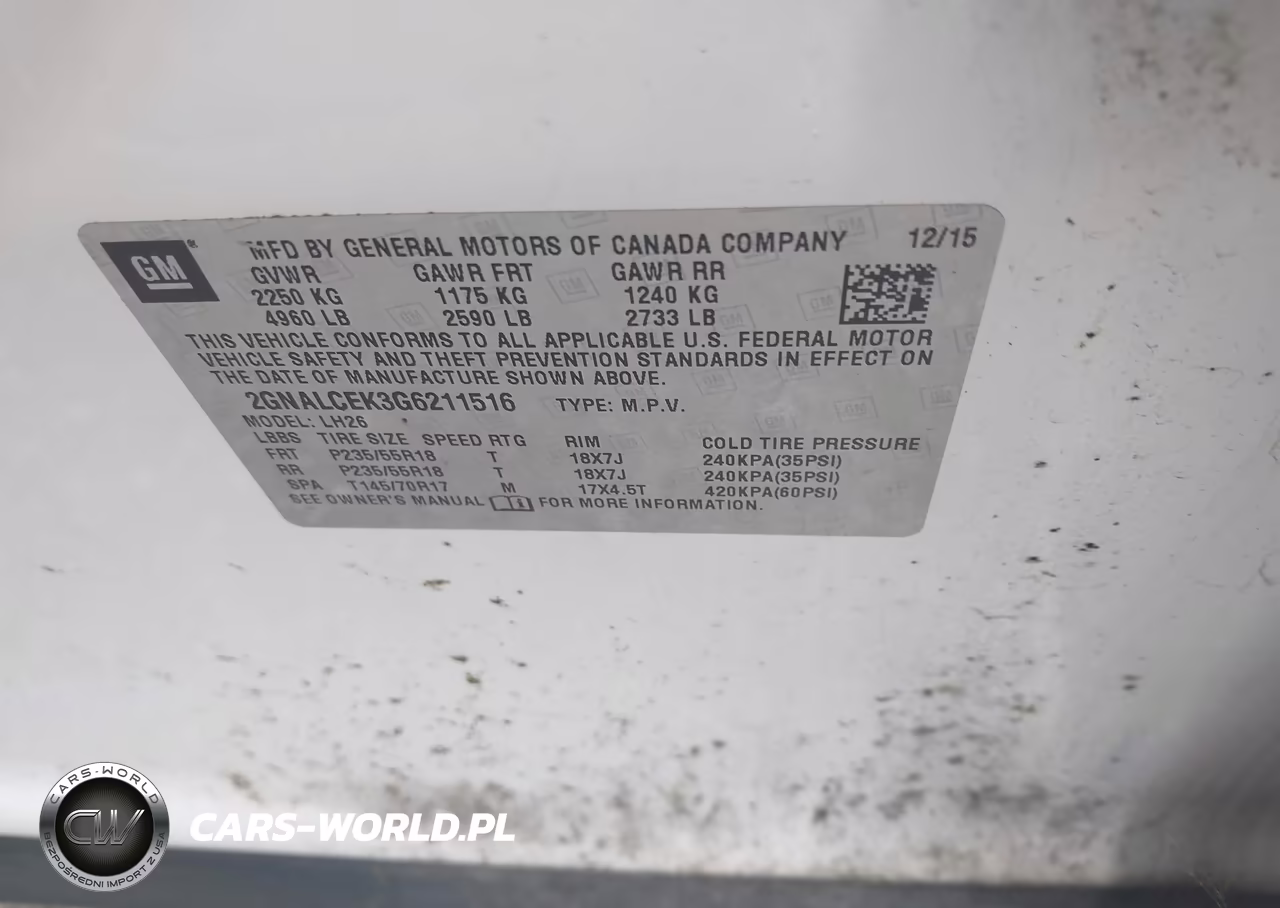 2016 Chevrolet Equinox Lt VIN:2GNALCEK3G6211516 - 9