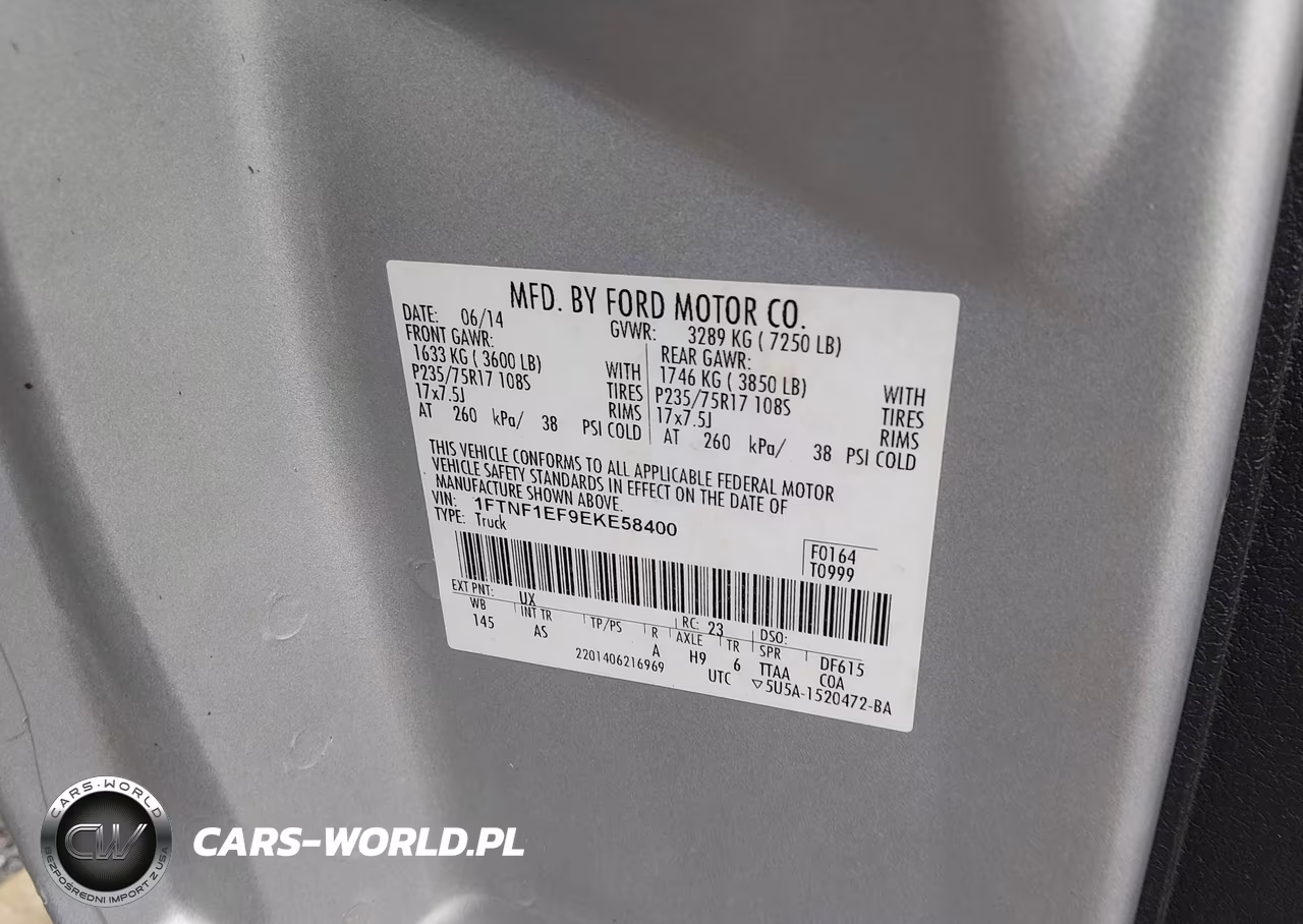 2014 Ford F-150 Xl VIN:1FTNF1EF9EKE58400 - 9