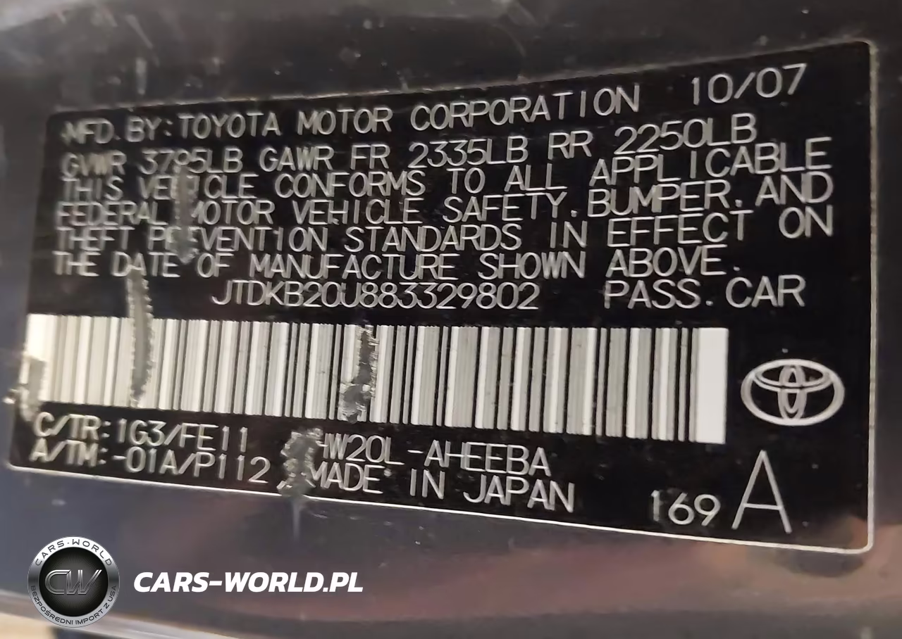 2008 Toyota Prius VIN:JTDKB20U883329802 - 9
