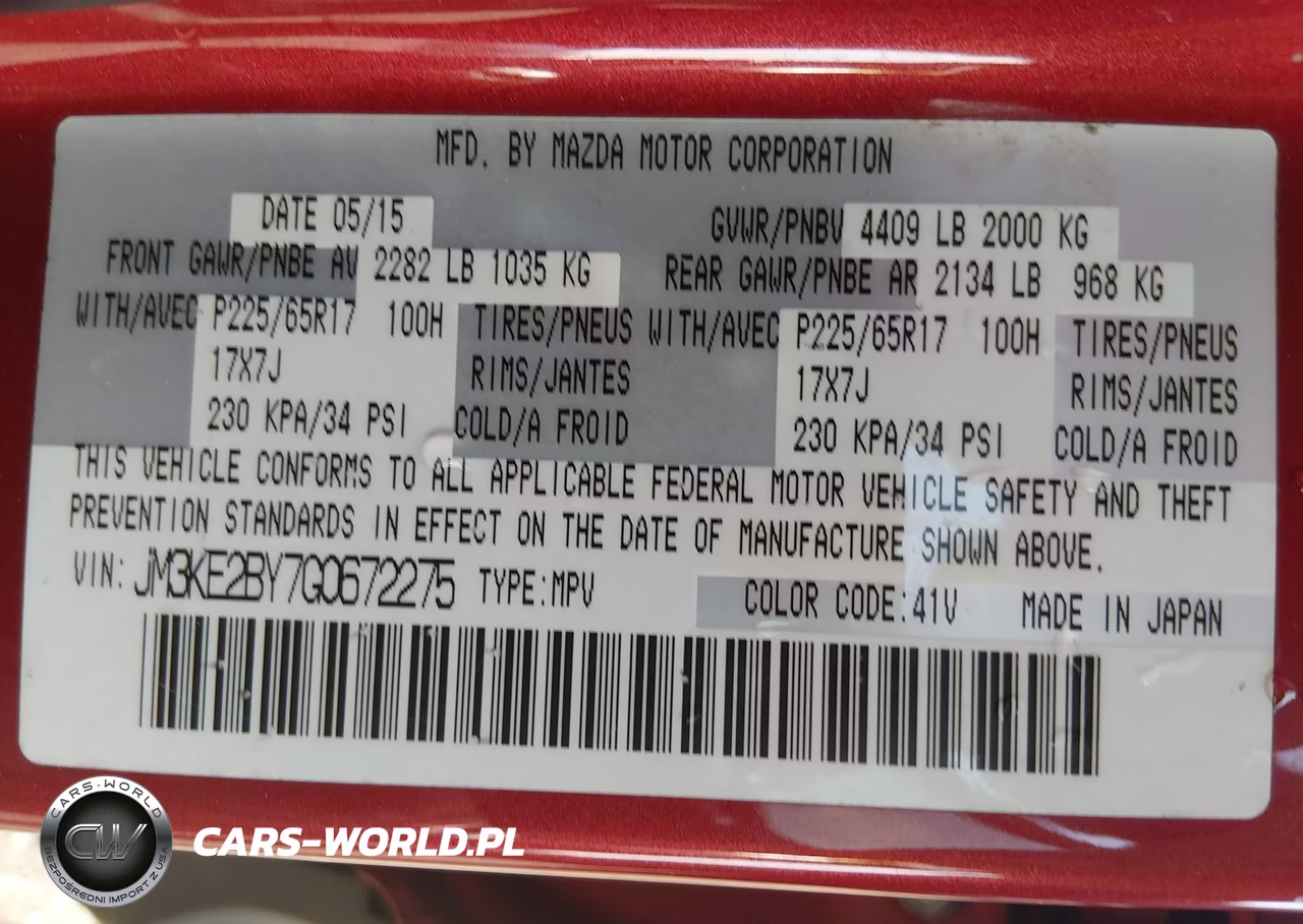 2016 Mazda Cx-5 Sport VIN:JM3KE2BY7G0672275 - 9