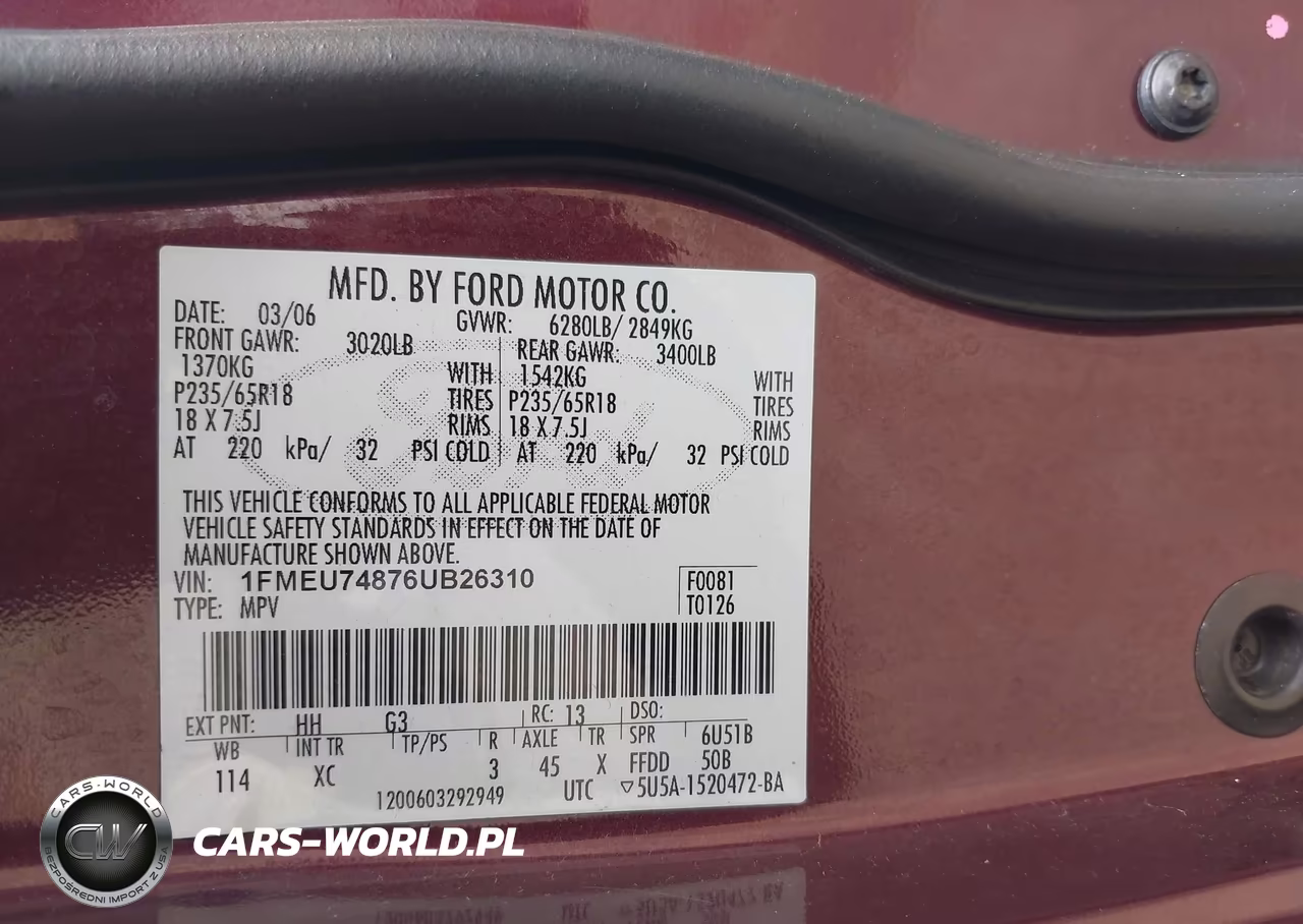 2006 Ford Explorer Eddie Bauer VIN:1FMEU74876UB26310 - 9