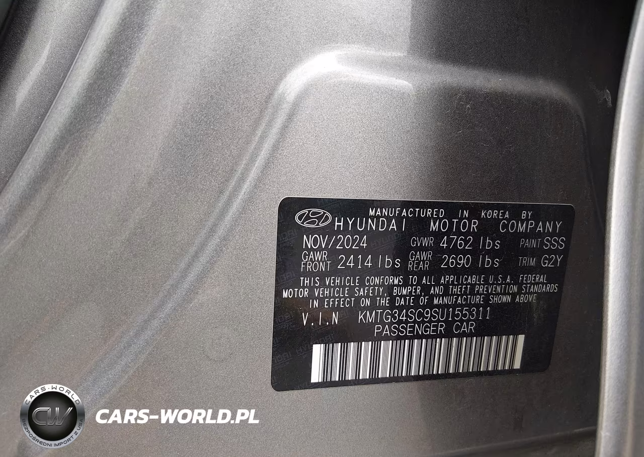 2025 Genesis G70 2.5T Rwd VIN:KMTG34SC9SU155311 - 9