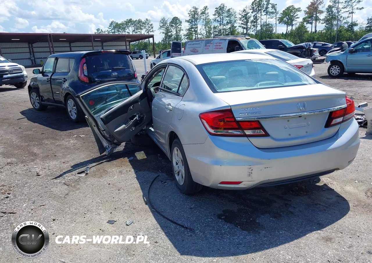 2015 Honda Civic Lx VIN:19XFB2F51FE028649 - 3