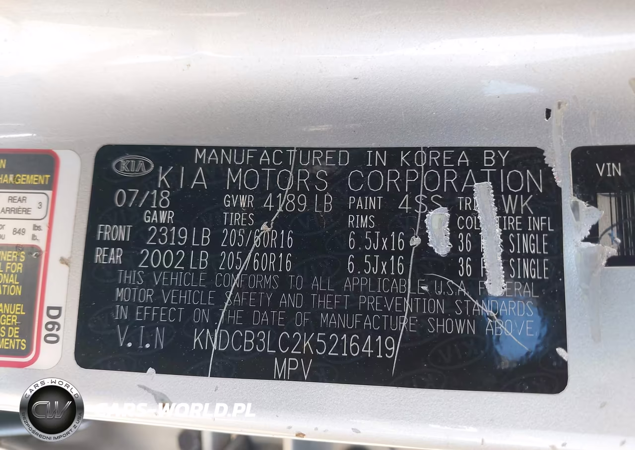 2019 Kia Niro Lx VIN:KNDCB3LC2K5216419 - 9
