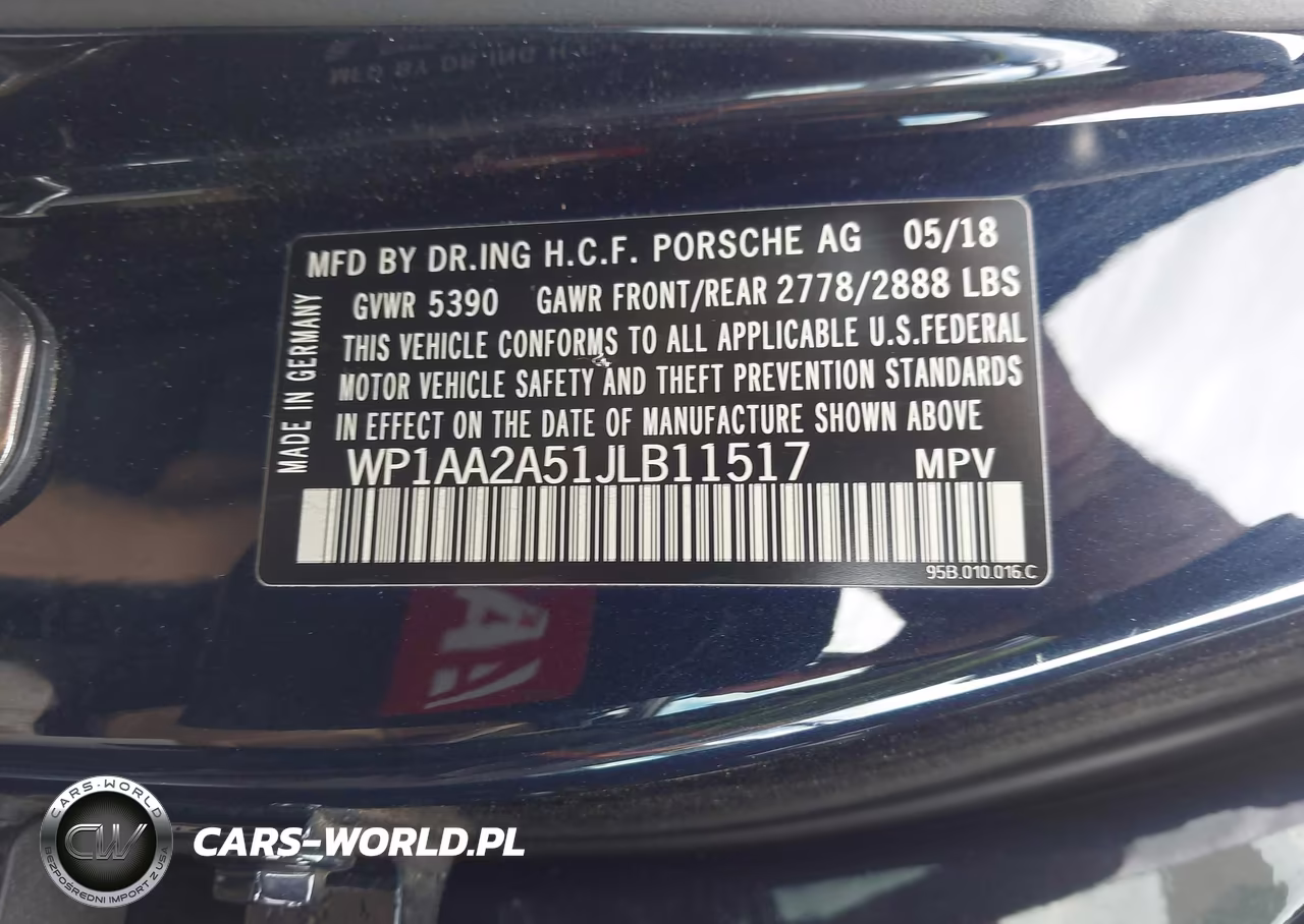 2018 Porsche Macan VIN:WP1AA2A51JLB11517 - 9