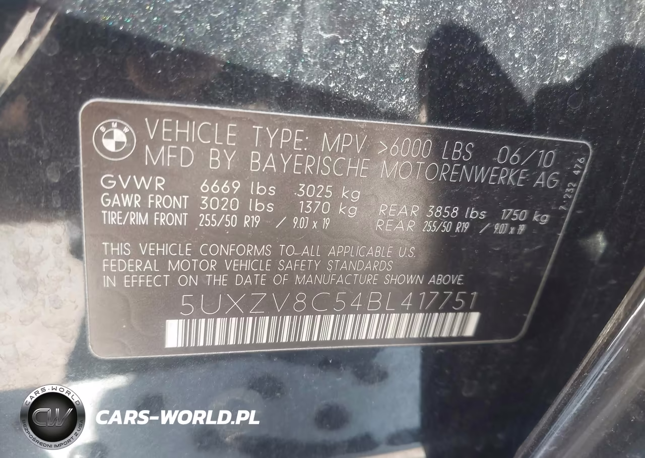 BMW X5 XDRIVE5 VIN:5UXZV8C54BL417751 - 9