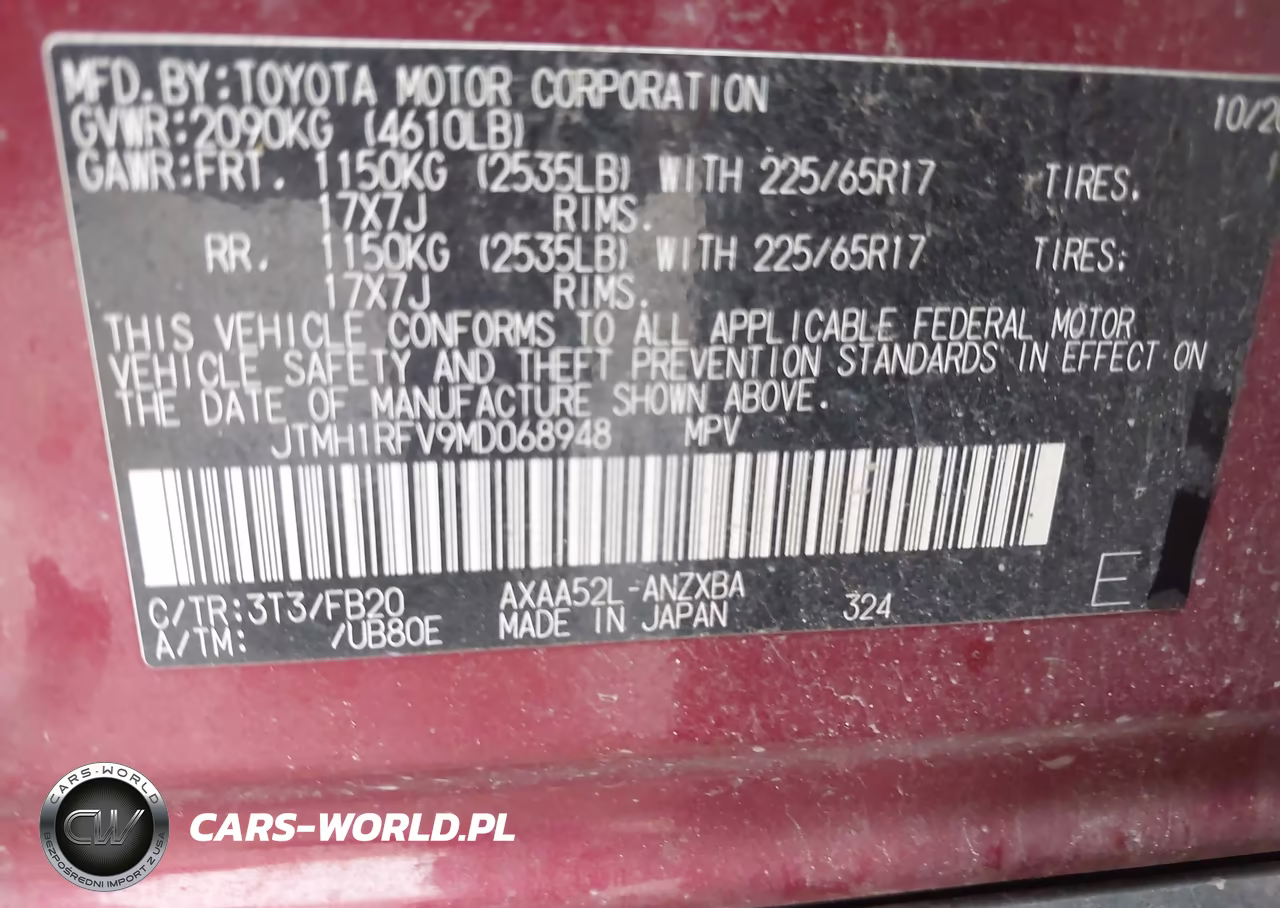 2021 Toyota Rav4 Le VIN:JTMH1RFV9MD068948 - 9