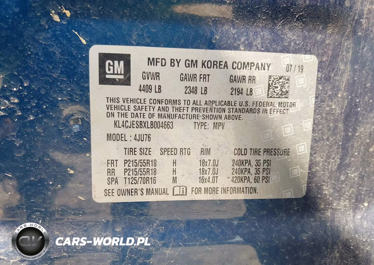 2020 Buick Encore Awd Preferred VIN:KL4CJESBXLB004663 - 9
