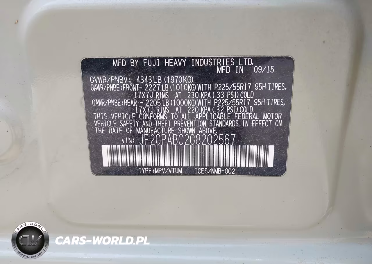 2016 Subaru Crosstrek 2.0I Premium VIN:JF2GPABC2G8202567 - 9