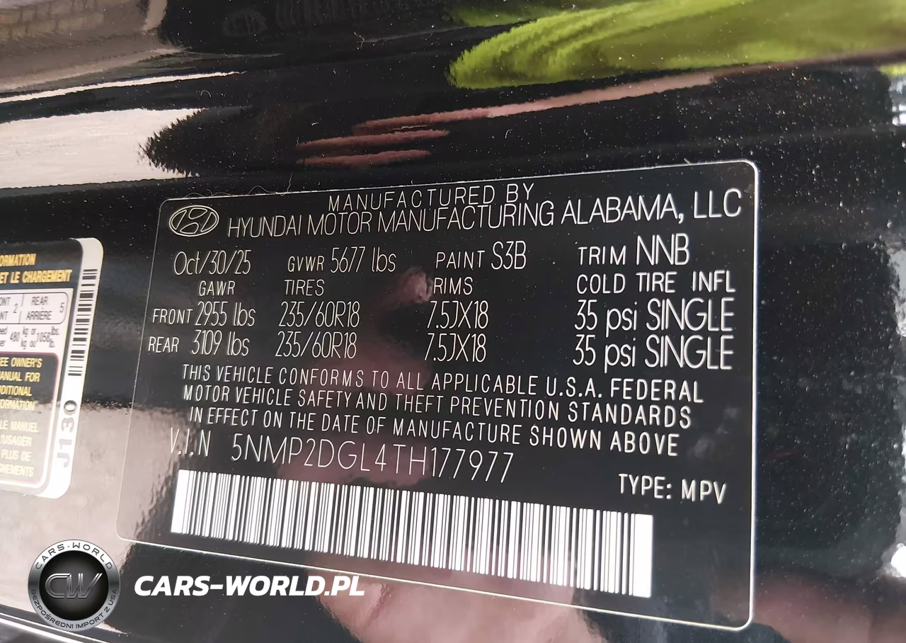 2026 Hyundai Santa Fe Sel VIN:5NMP2DGL4TH177977 - 9